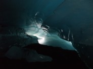 Glacial cave underneath Solheimajokull, Southern Iceland