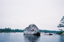 Shallow water bouldering in Nova Scotia