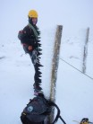 Coiling the rope on Aonach Mor