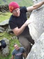 Ian Rowell, Dog shooter V4,Sheep pen boulders,Cwm Idwal