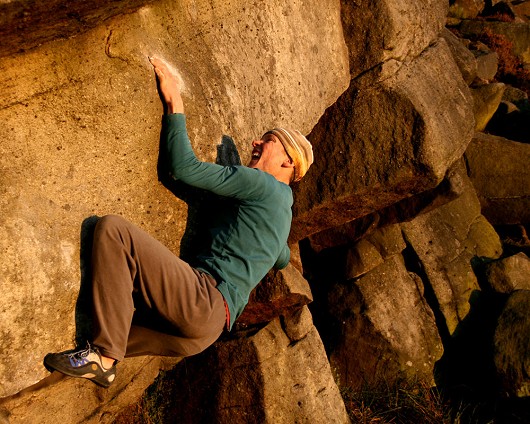 Ted climbing Blind Fig   © Ryan83