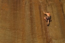 Duncan climbing, Chris Handy Photo,