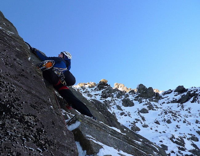 Testing the Cyborg Pro on Bowfell Buttress  © Kevin Avery