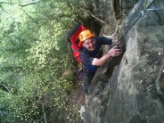 First day of real rock @ Symonds Yat.