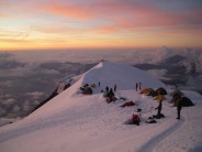 Unknown campers above Gouter Hut