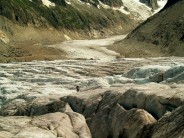 Another lost and lonely sole,unknown climber on the Mer de Glace