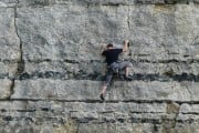 Andy Dunford climbing 'Love on the Rocks ;)'