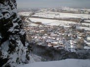 View of Helsby village from the hill
