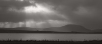 Winter skies over Hoy from Loch Of Stenness, Orkney.