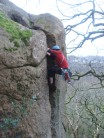 Mike Tibbits on Tower Crack, The Dewerstone