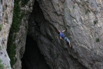 Dan Carroll on his ascent of the Raven at Minchen hole