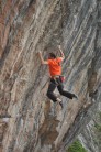 Ben West on 'Tuppence' F8b, Ferocity Wall, Anstey's Cove.