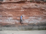 bouldering at exmouth in the sun