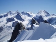 Climbers behind us on Breithorn Traverse