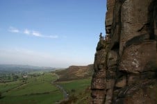 A view of The Roaches from Central Climb, Hen Cloud