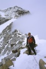 Dave at c.5200 below Snow Goose, Siguniang