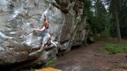 Bouldering at Kyloe in the Woods