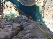 View from abseil descent.
