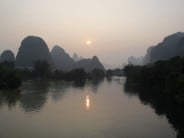 The road back from moon hill - Yangshuo sunset