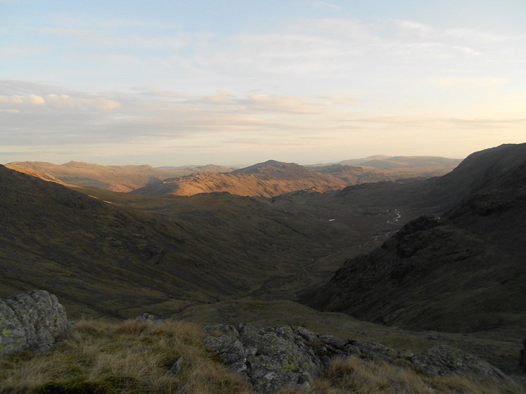 Looking down over Upper Eskdale from our wild campsite © Rosie Robson  © Rosie Robson