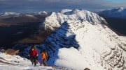 Approaching the summit of Sgurr Mhor from the Horns of Alligin<br>© Andy Moles