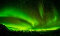 More aurora over Njolla in the Abisko national park, Sweden