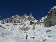 Danger ahead on the Saleina glacier