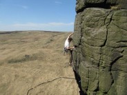 Dan Mckinlay climbing True Grit