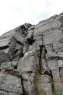Climbing Leaning Buttress Crack