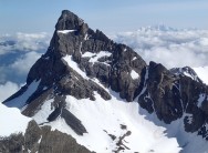 Aiguille D'Arve, Mont Blanc in background