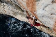 Maciej Badower on In the Night Every Cat is Black 8a<br>© Simon Wilson
