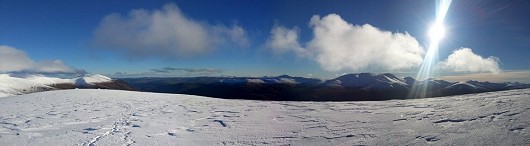 Looking south to the Lawers range.  © big belly