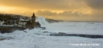 Very stormy seas at Porthleven