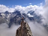 Top of the world on the Aiguille Dibona