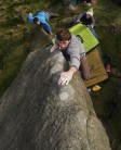 Slapping up the arete