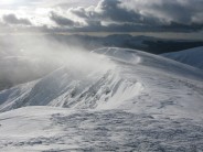 Cornices and spindrift on Blencathra