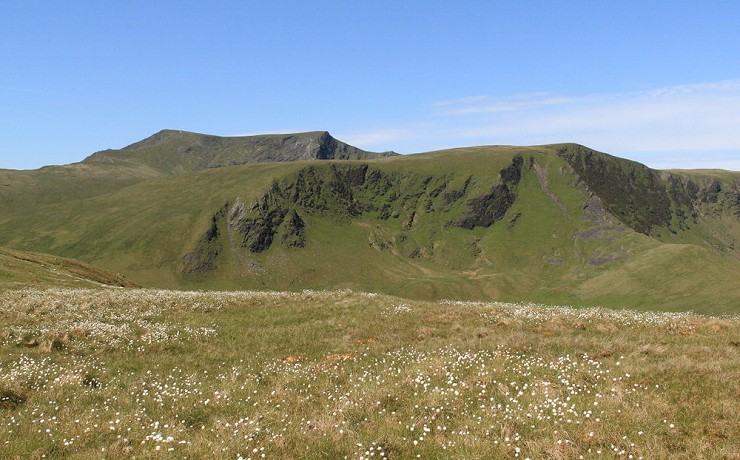 Bannerdale Crags (right) and Blencathra from Souther Fell  © Dan Bailey