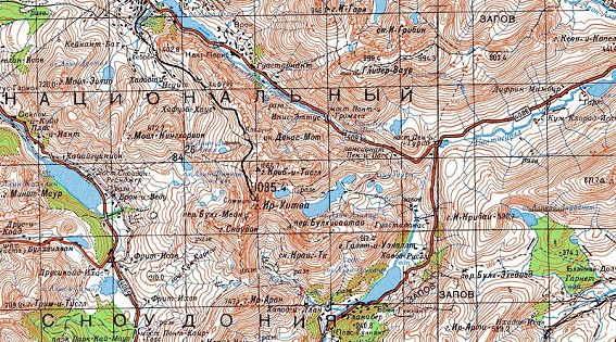 Soviet Map of Snowdonia  © George Cave