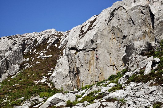 Unknown climber on a superb July afternoon  © Martin Davies