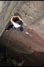 Will Murphy on Marlene, E4 6a: trying to stay calm on an amazing and bold line.