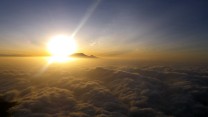 Sunrise over Kili from Mt.Meru.