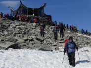 A quiet day (!) on Norway's highest peak