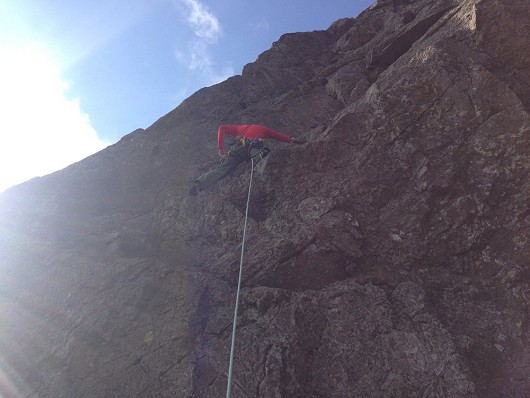Hester on the first pitch of Nimrod   © aljones91