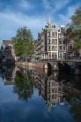 Climbing on the canals of Amsterdam