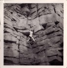 Hanging Crack at Causey Quarry October 1978