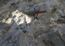 unknown 6a+ to the right of small people  - austriache sector