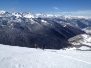 Great ski touring near Ax Les Thermes, Ariege, French Pyrenees