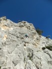 Sunny climbing in Spain while it snows in UK