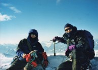 On the summit of Mont Blanc