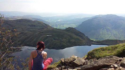 Taking in the view on Jack's Rake on a scorching September day  © LauraC567